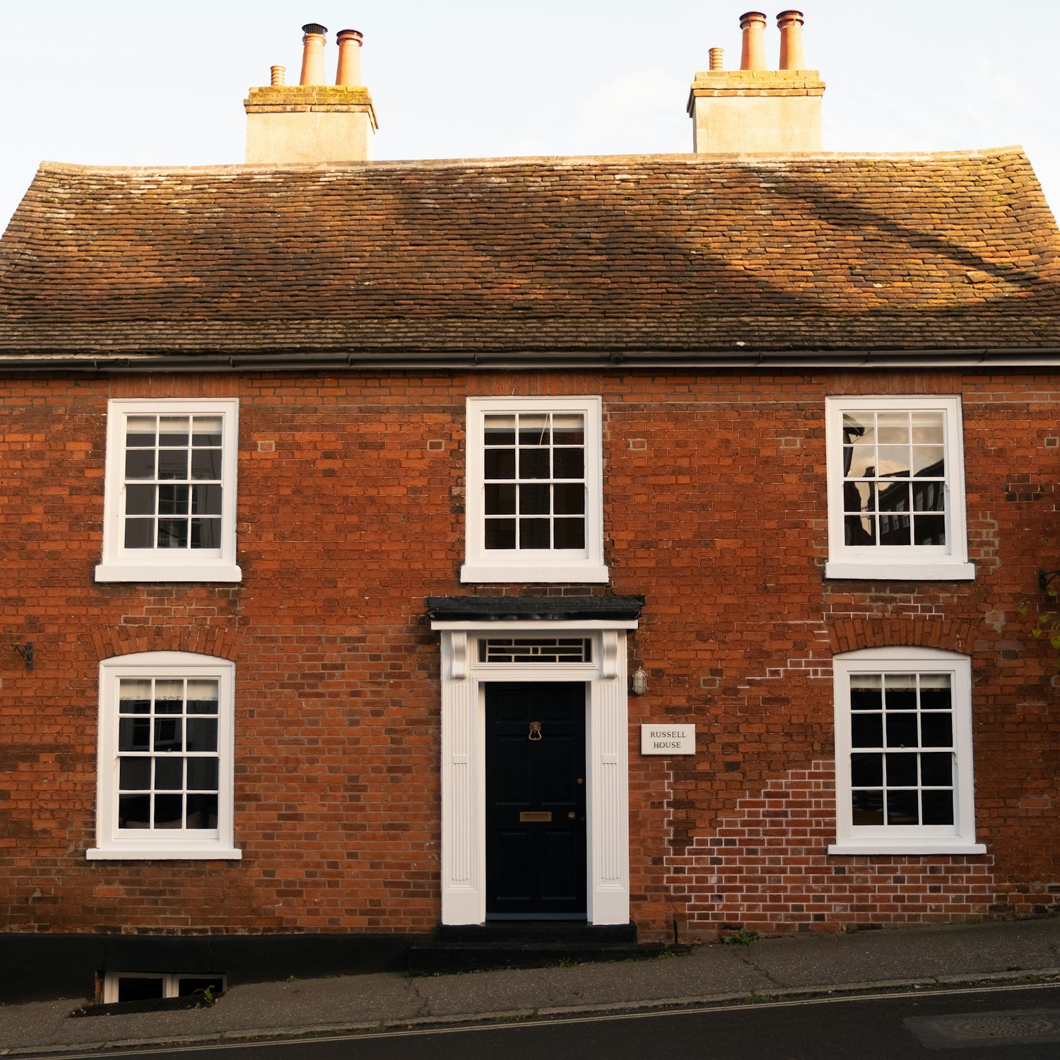 Traditional English brick house